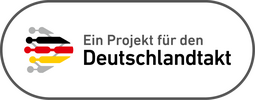 Logo "Ein Projekt für den Deutschlandtakt"