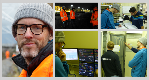 Bildercollage von Christoph Emmerich im Einsatz für den Bahnausbau München